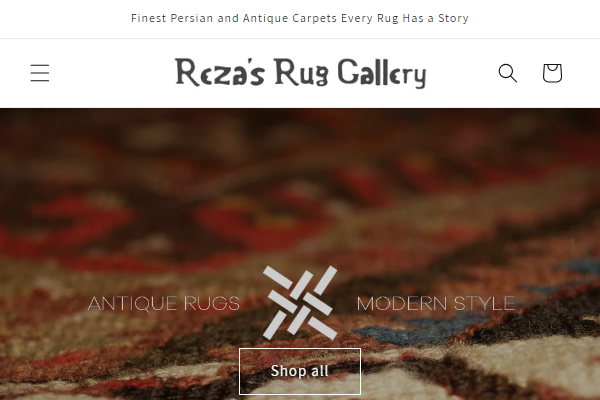 A thumbnail of rezasruggallery.com